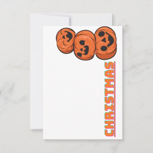 Christmas Tree Holiday Card Envelope 出欠カード (正面)