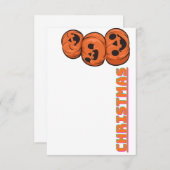 Christmas Tree Holiday Card Envelope 出欠カード (正面/裏面)