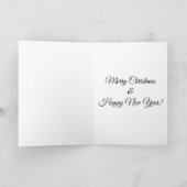 Christmas tree holiday greeting card カード (内部)