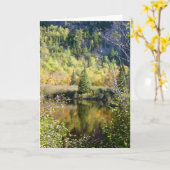 Christmas tree holiday greeting card カード (黄色い花)