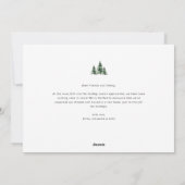 Christmas tree holiday text moving announcement シーズンカード (裏面)