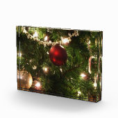 Christmas Tree I Holiday Pretty Green and Red フォトブロック (右)