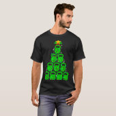 Christmas Tree Kettlebell Xmas Gym Workout Fitness Tシャツ (正面フル)