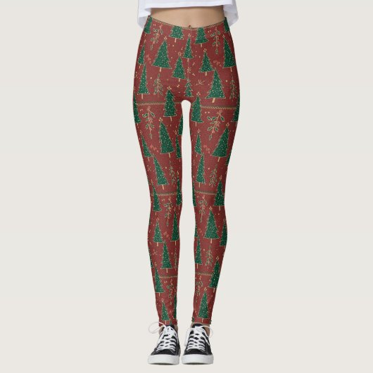 Christmas Tree Leggings レギンス (正面)