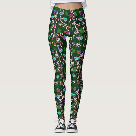 Christmas Tree Leggings レギンス (正面)