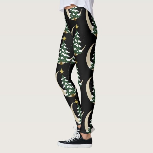 Christmas Tree Leggings Girl's Women's レギンス (左)