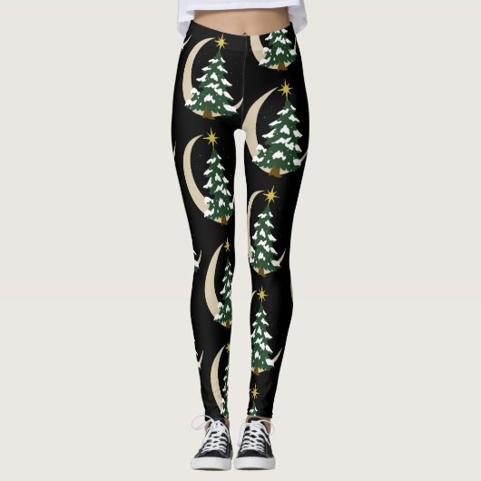 Christmas Tree Leggings Girl's Women's レギンス (正面)