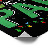 Christmas Tree Lights Decor Funny First Christmas  ポスター (角)