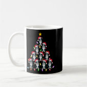 Christmas Tree Lights Men Women Santa Boston Terri コーヒーマグカップ (左)
