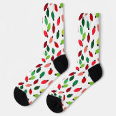 Christmas Tree Lights Original Print Socks ソックス (左)