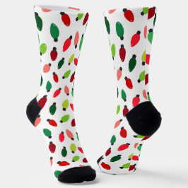 Christmas Tree Lights Original Print Socks ソックス