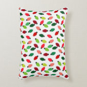Christmas Tree Lights Print Throw Pillow アクセントクッション (正面(垂直))