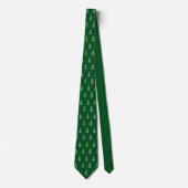 Christmas Tree Line Art Print - Neck Tie ネクタイ (正面)