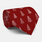 Christmas Tree Line Art Print - Neck Tie ネクタイ (ロール)