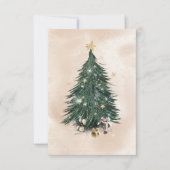 Christmas Tree Luxury Greeting Card サンキューカード (正面)
