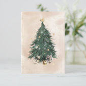 Christmas Tree Luxury Greeting Card サンキューカード (スタンド正面)