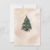 Christmas Tree Luxury Greeting Card サンキューカード (裏面)