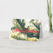 CHRISTMAS TREE MERRY CHRISTMAS CARD カード (正面)