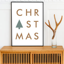 Christmas Tree | Modern Minimalist Scandinavian ポスター