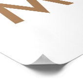 Christmas Tree | Modern Minimalist Scandinavian ポスター (角)