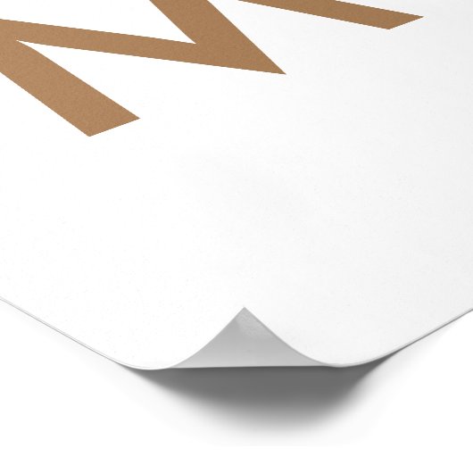 Christmas Tree | Modern Minimalist Scandinavian ポスター (角)