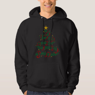 Christmas Tree Musical Notes Song Musician Sing Ca パーカ