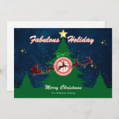 Christmas Tree Night French Roulette Casino Style シーズンカード (正面/裏面)