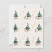 Christmas Tree Non-Photo Holiday Card シーズンカード (裏面)