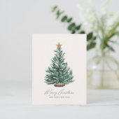 Christmas Tree Non-Photo Holiday Card シーズンカード (スタンド正面)