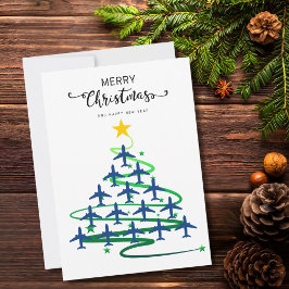 Christmas Tree of Airlines, Minimalist Photo シーズンカード