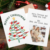 Christmas Tree of Airlines, Minimalist Photo シーズンカード