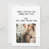 Christmas Tree of Airplane，ミニマリスト写真 シーズンカード (裏面)