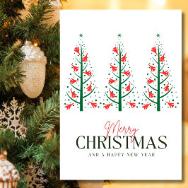 Christmas Tree of Airplane，ミニマリスト写真 シーズンカード