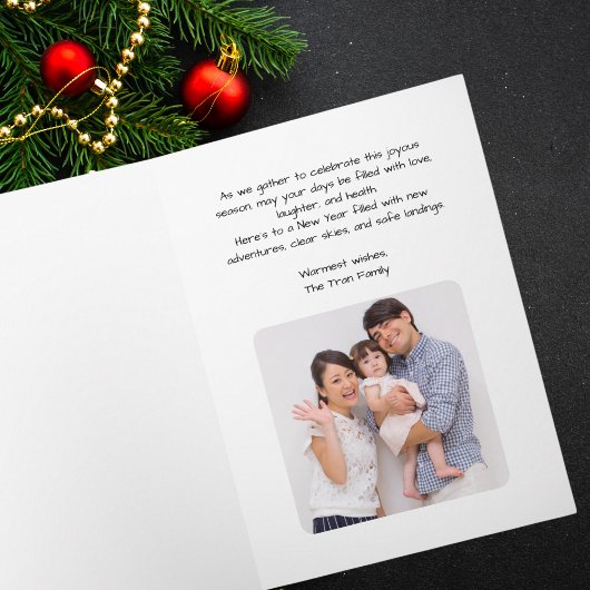 Christmas Tree of Airplanes, Minimalist Photo カード