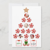 Christmas Tree of Peppermint Candy，家族写真 シーズンカード (正面)