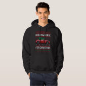 Christmas Tree Oldtimer Car Xmas Ugly Sweater Pull パーカ (正面フル)