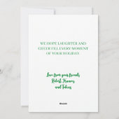 Christmas Tree on Pink シーズンカード (裏面)