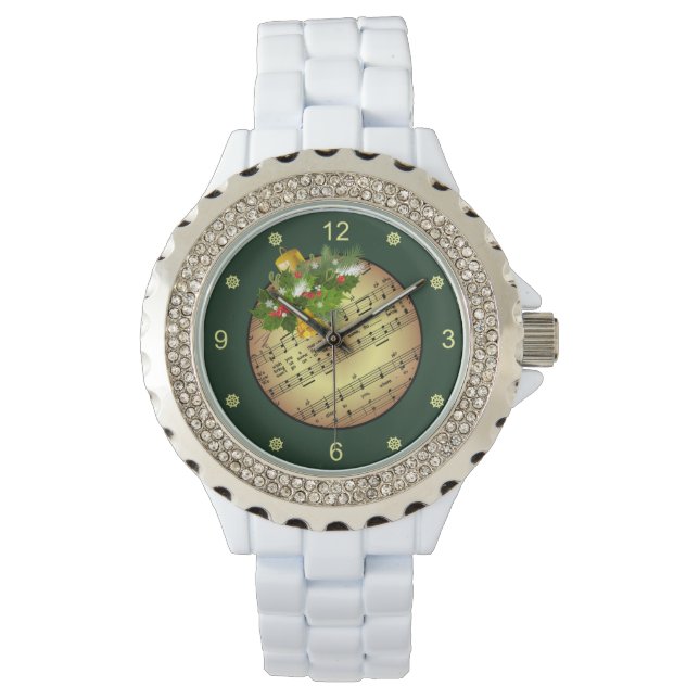 Christmas Tree Ornament ~ Bell & Mistletoe ~    Wa 腕時計 (正面)