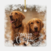 Christmas Tree Ornament Frozen Photo セラミックオーナメント (裏面)