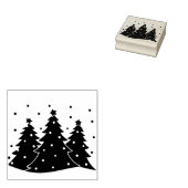 Christmas Tree Ornament Stamp ラバースタンプ (押印)