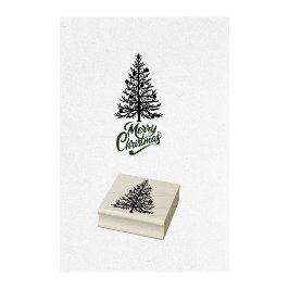 Christmas Tree Ornament Stamp ラバースタンプ