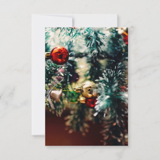 Christmas Tree Ornaments 招待状 (正面)