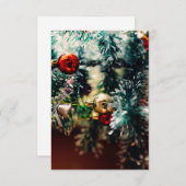 Christmas Tree Ornaments 招待状 (正面/裏面)