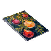 Christmas Tree Ornaments Watercolor ノートブック (右側)