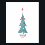 Christmas Tree Painting Vintage 1950s ポスター<br><div class="desc">Our Christmas tree painting is inspired by a vintage 1950’s style.</div>