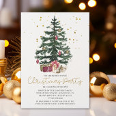Christmas Tree Party Invitation | Elegant Holiday  招待状