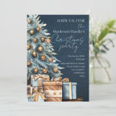  Christmas Tree Party Personalized Invitation シーズンカード (スタンド正面)