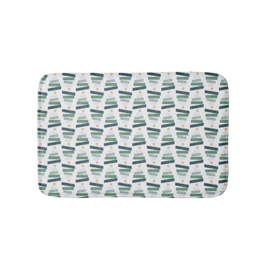 Christmas Tree Patch Work  バスマット (正面)