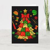 Christmas Tree Patchwork Quilting Quilter Sewing L カード (正面)
