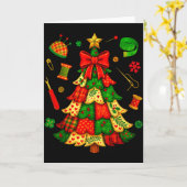 Christmas Tree Patchwork Quilting Quilter Sewing L カード (黄色い花)